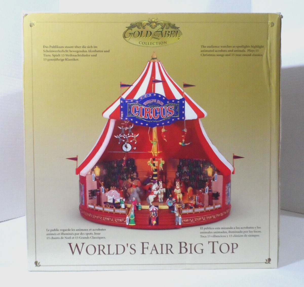 Mr. Christmas Gold Label World's Fair Big Top Circus (2004) READ
