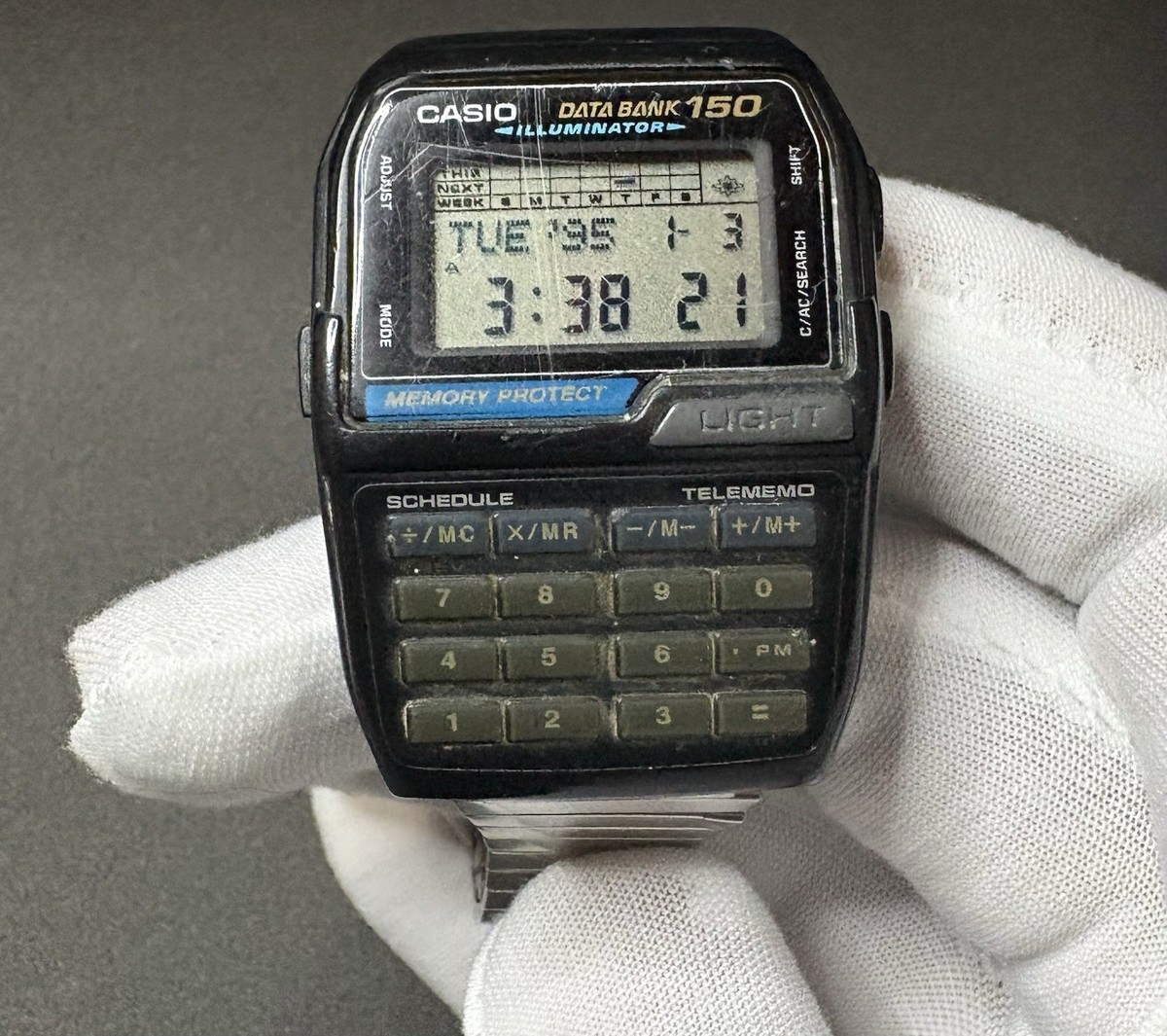Vintage Casio Data Bank 150 Calculator Watch DBC-150 (1477) | eBay
