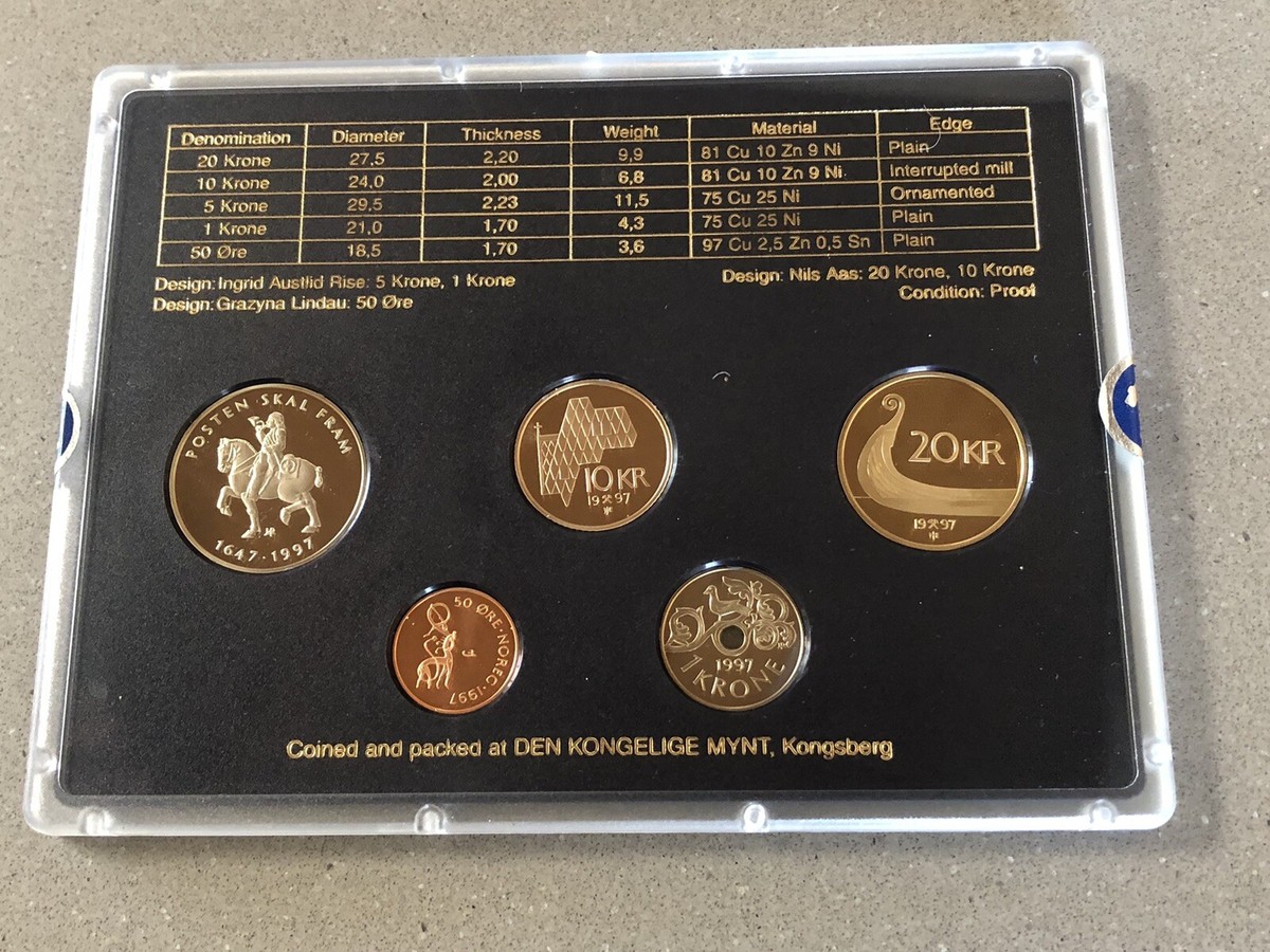 NORWAY - 1997 Norwegian Heritage Proof Coin Collection from the
