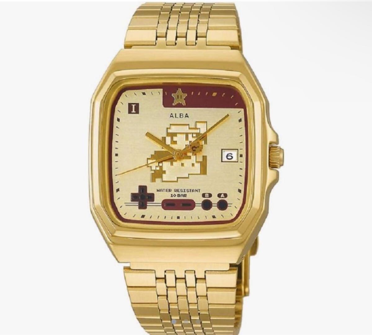 Seiko Alba ACCK711 Super Mario Brothers Collaboration Gold Men's
