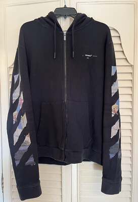 Off-White SS19 Impressionism Monet Arrow Sweatshirt Hoodie Virgil