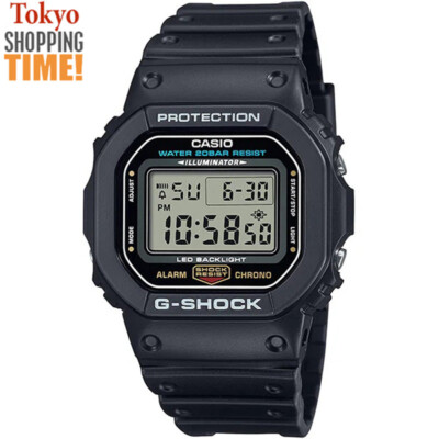 CASIO G-SHOCK DW-5600UE-1JF Black Digital Chronograph Illuminator