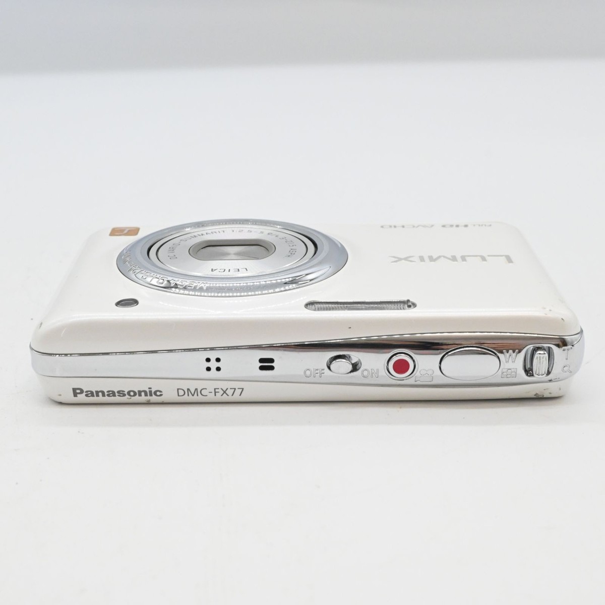 Panasonic LUMIX DMC FX77 Digital Camera Lily White 5x Optical Zoom