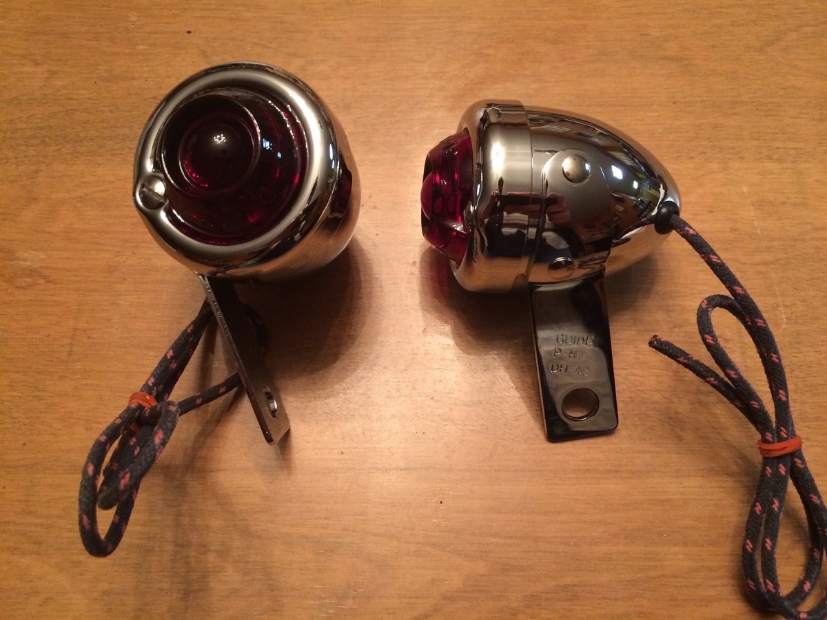 Harley-Davidson GUIDE DH-49 P-H7 Bullet Lights Flathead