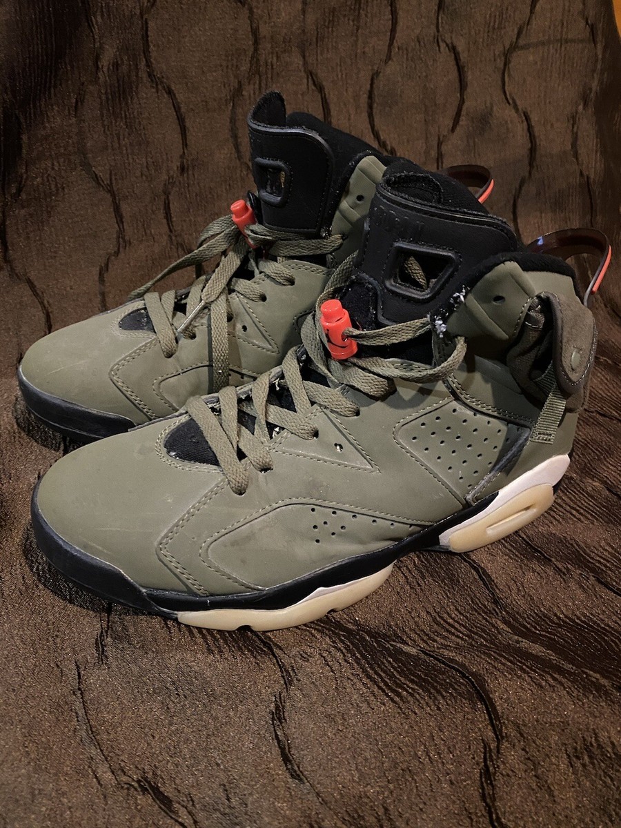 Size 8.5 - Jordan 6 Retro x Travis Scott Mid Olive 193150605352| eBay