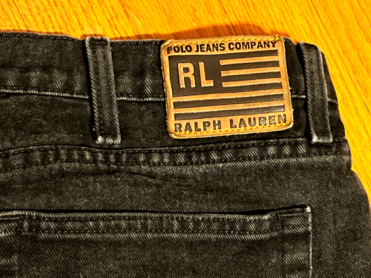 Vintage Ralph Lauren Polo Jeans Co Company Black Denim Relaxed
