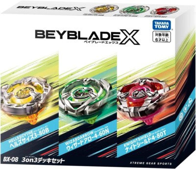 TAKARA TOMY BEYBLADE X BX-08 3ON3 DECK SET XTREME GEAR SPORTS | eBay