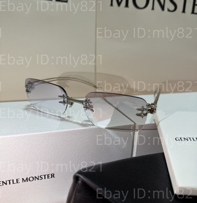 GentleMonster Sunglasses BOLD - Tetra 02(BRM) Silver Frame Clear