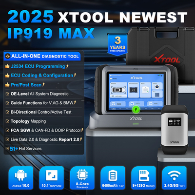 XTOOL IP919 MAX J2534 ECU Programming Tool Auto Diagnostic Tool