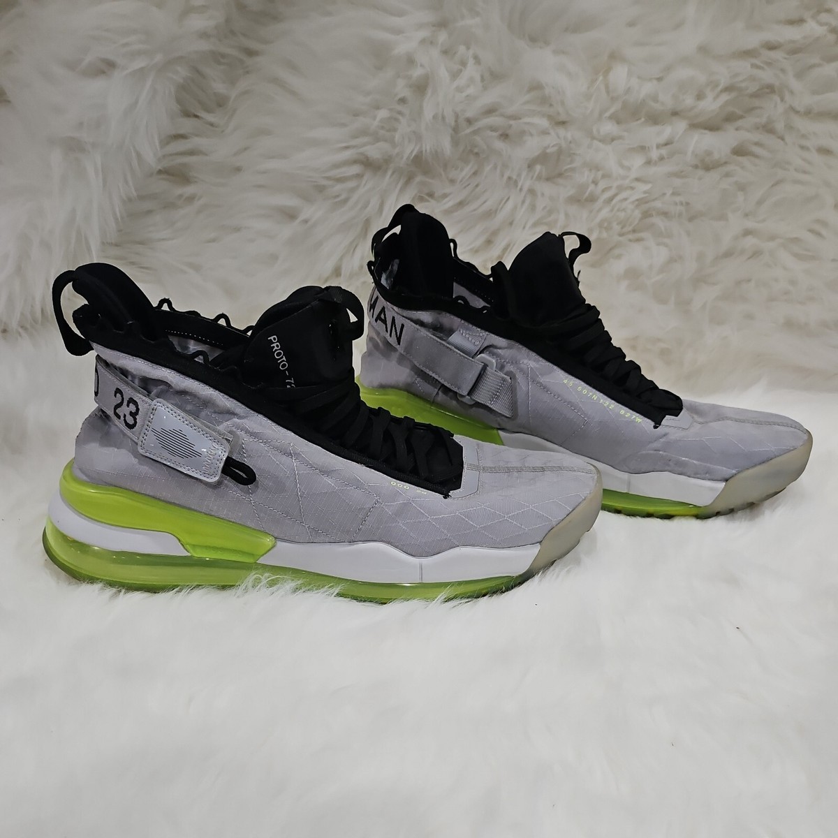 Size 15 - Jordan Proto Max 720 Aluminum Grey Neon | eBay