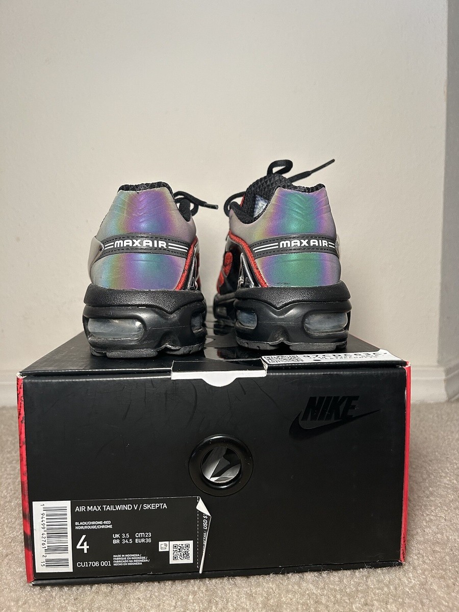 Size 4 - Nike Skepta x Air Max Tailwind 5 Bloody Chrome | eBay