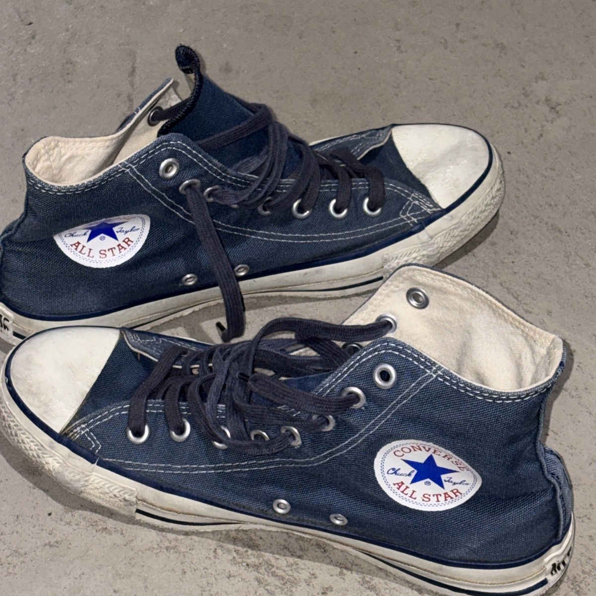 Vintage Converse Chuck Taylor Made In USA Blue Sneakers 90's Sz 8