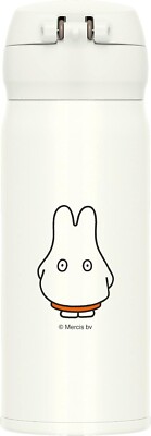 Miffy Thermos Water bottle Vacuum insulation Mug 400ml JNL-404B WH
