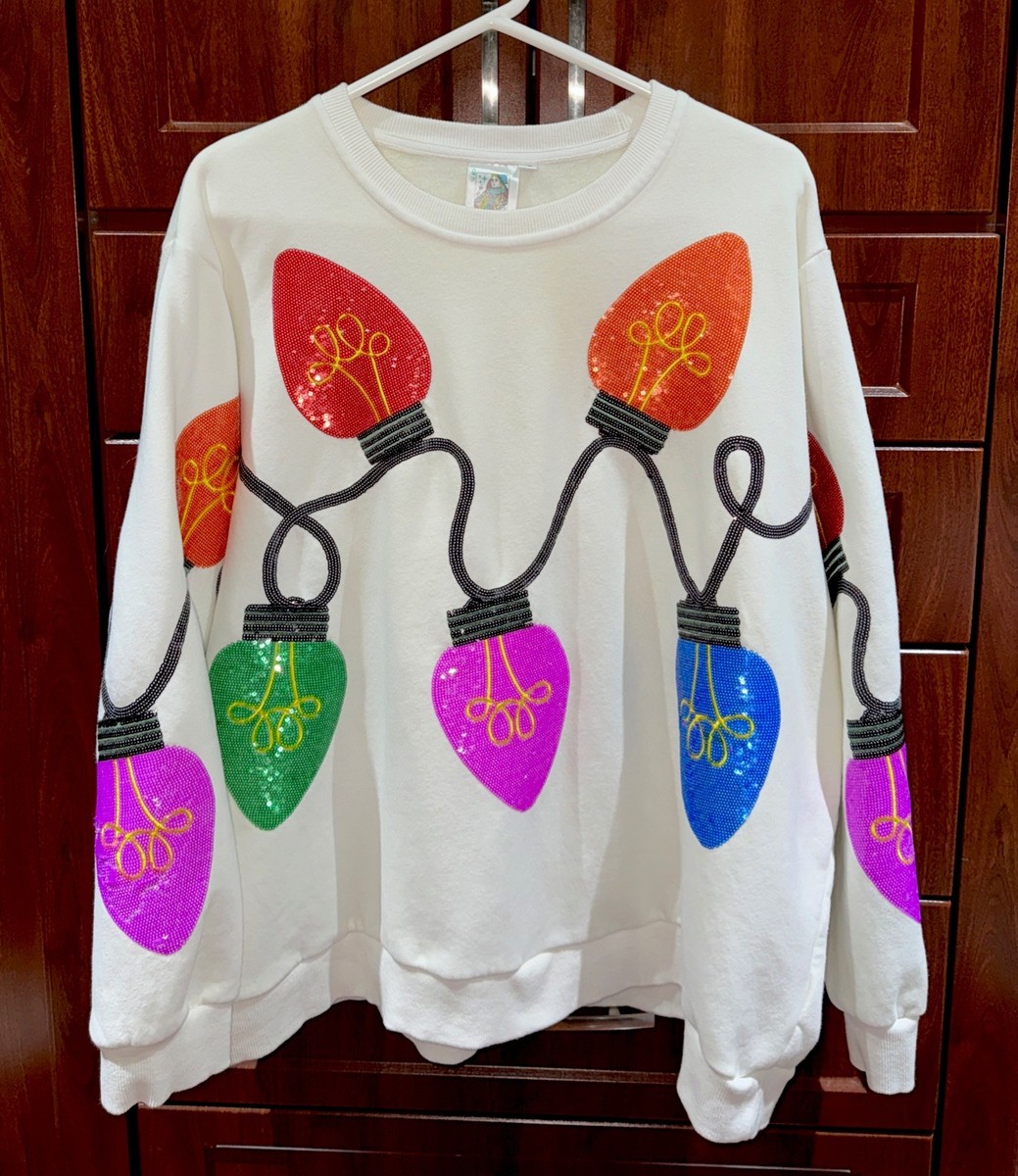 🎄Queen Of Sparkles XL (Oversized) Christmas Lights Sequined