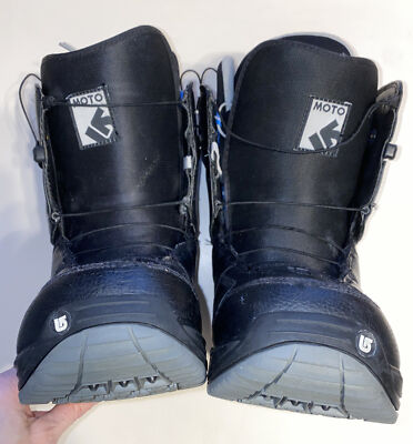 Burton Men's Moto Imprint 1 Snowboard Boots Black Grey Upper Lower