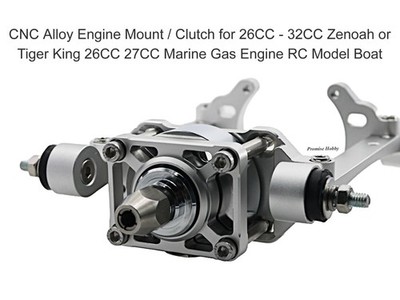 CNC Aluminum Engine Mount / Clutch for Zenoah 26-32CC Gas Engine