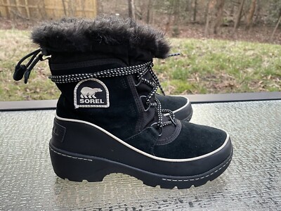 SOREL Tivoli III Women's 6 NL2532-010 Black Suede Leather