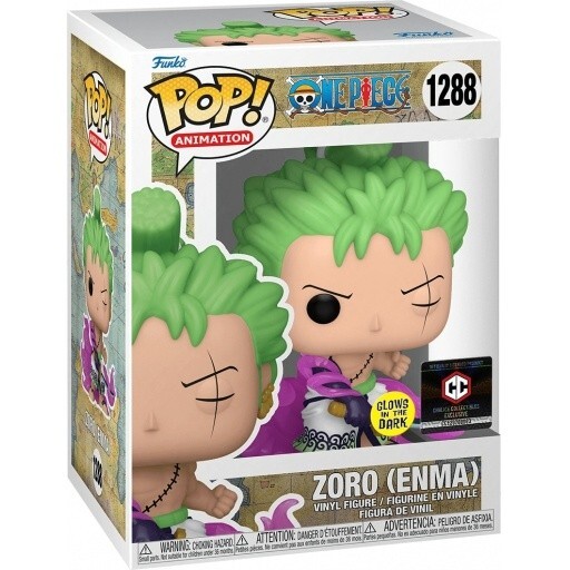 Funko Pop! One Piece Zoro Enma Glow in the Dark #1288 CCI with POP