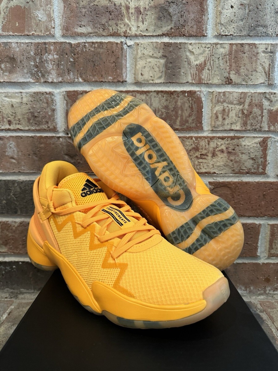 New 7 Adidas D.O.N. Issue #2 Crayola Gold Donovan Mitchell Shoes