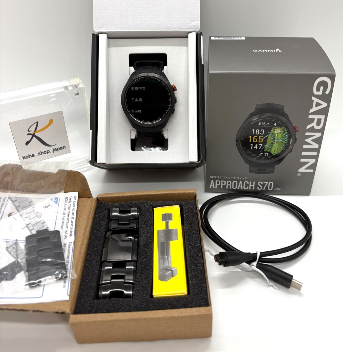 Garmin Approach S70 Golf Watch black GPS smartwatch 47mm Operation