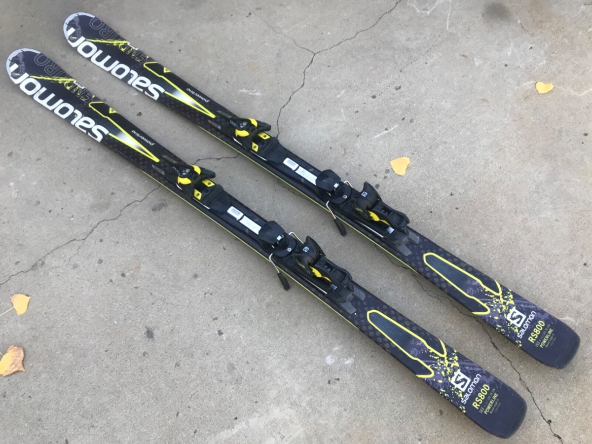 salomon enduro powerline rs800ti/rs 800 ti 163 with bindings | eBay