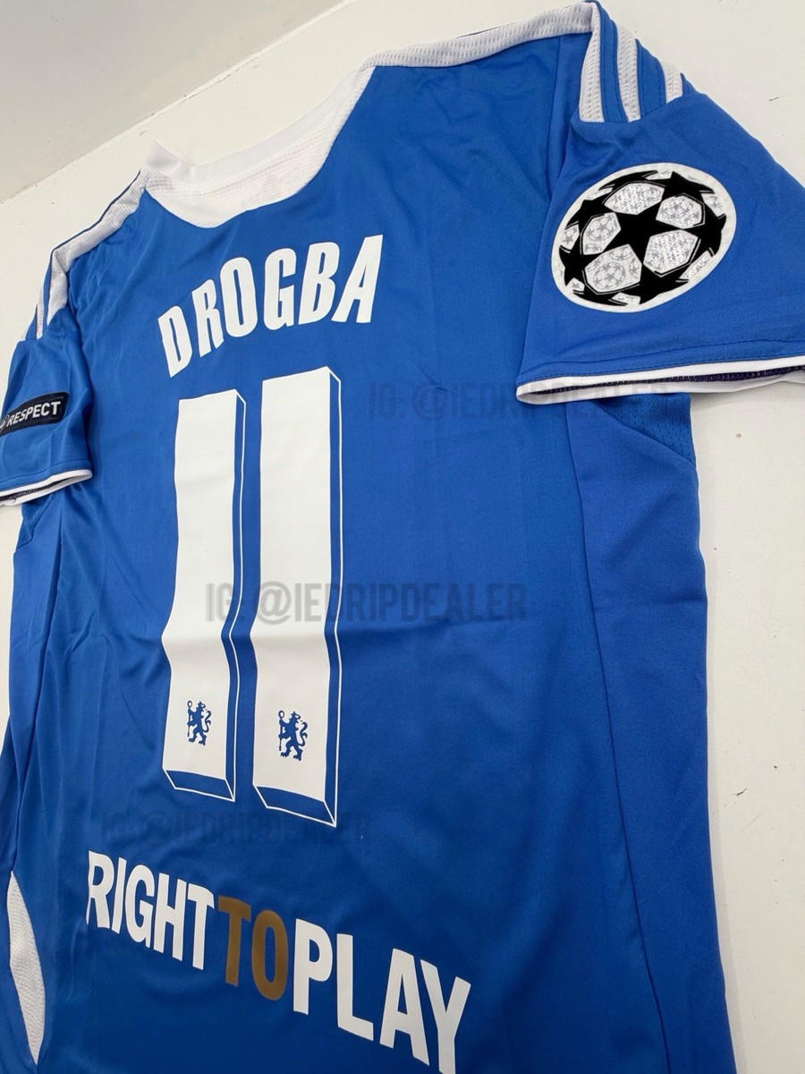 2012 Final Chelsea Home Retro Jersey Drogba #11 Munich Final