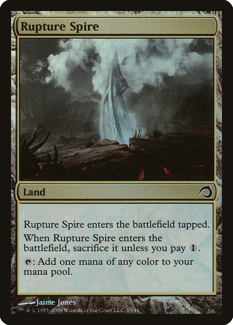Rupture Spire FOIL Premium Deck Series: Slivers NM Land Common MTG