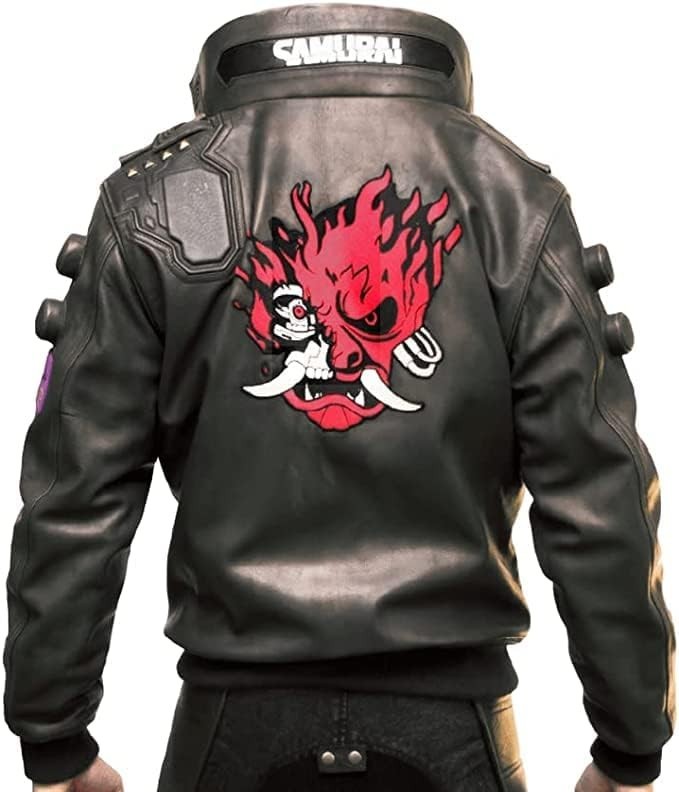 Original Samurai 2077 Gaming Cosplay Bomber Silverhand Cyborg