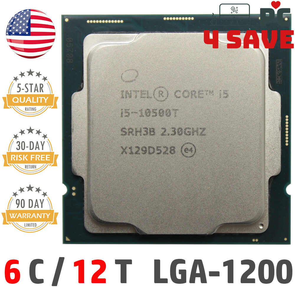 10th Gen Intel Core i5-10500T CPU 2.3GHz (Turbo 3.8GHz) 6-Core 12M