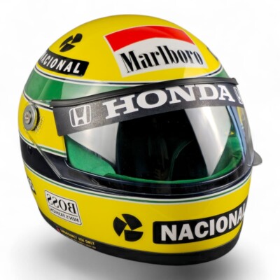 Ayrton Senna 1991 Helmet - 1:1 Scale - Inverted BOSS - GP Brasil