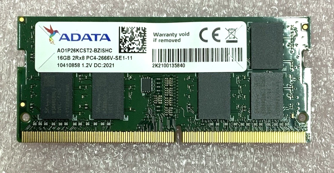 ADATA DDR4 SDRAM 16 GB Capacity per Module Memory (RAM) for sale