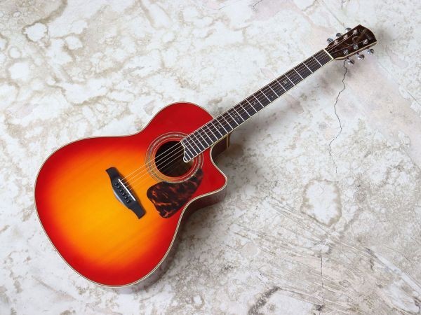 Electric Acoustic Guitar S. Yairi YE-50/CB Cherry Sunburst S/N