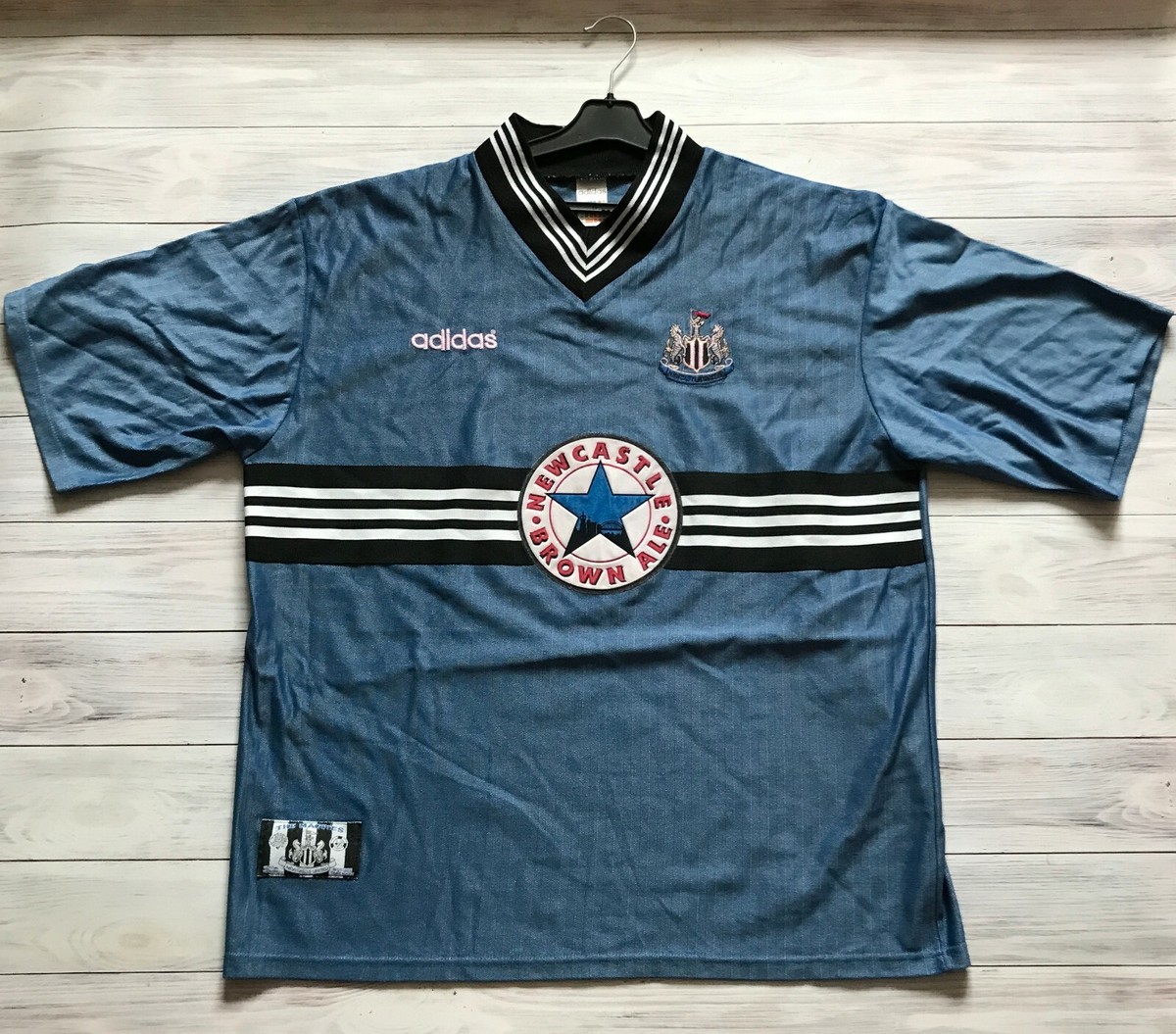 Newcastle United 1996 - 1997 Away football shirt jersey Adidas