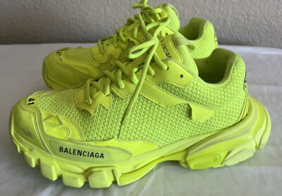 Balenciaga Mens Destroyed Track 3 Neon Sneakers Shoes 41 | eBay