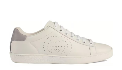 Gucci Ace Interlocking GG Sneakers Women's White 598527 AYO70 9094