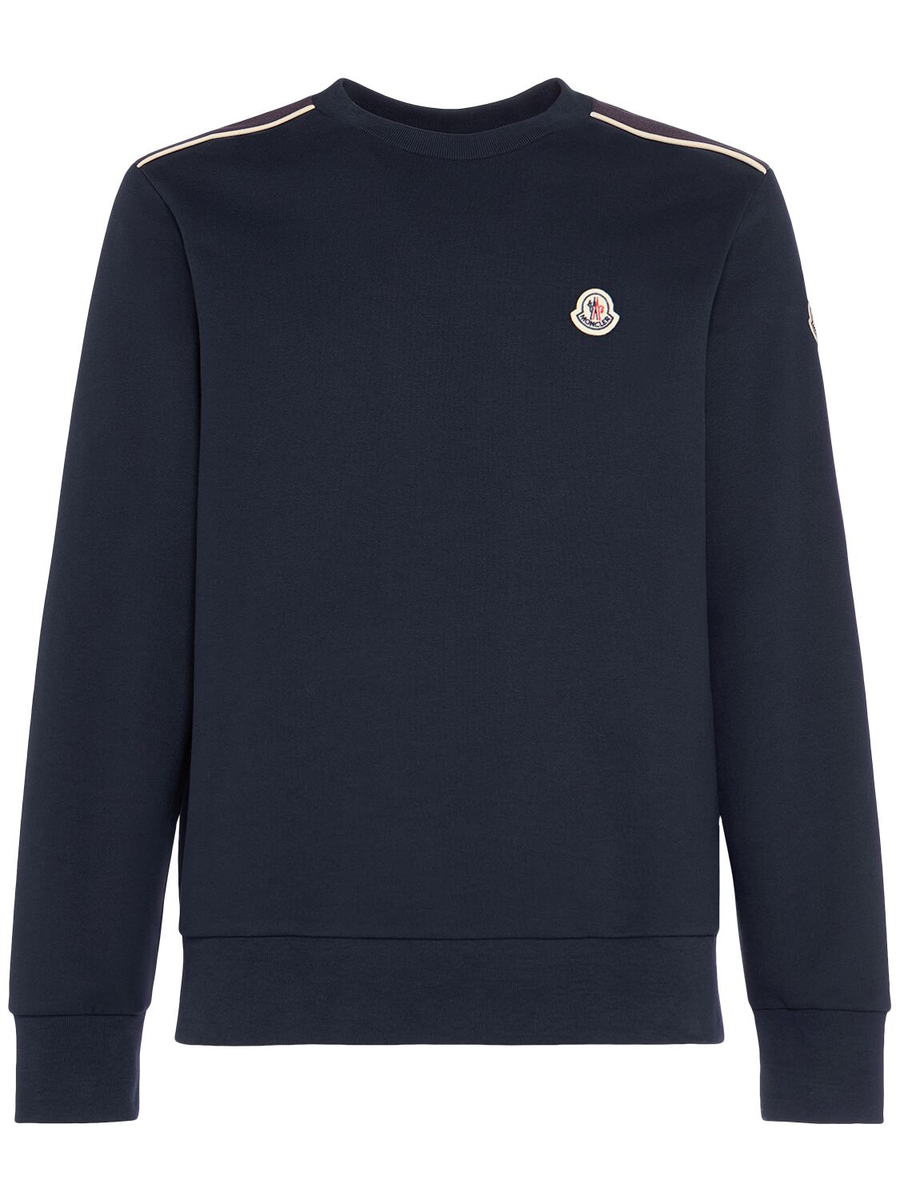MONCLER Men's Blue Cotton Sweatshirt New | eBay