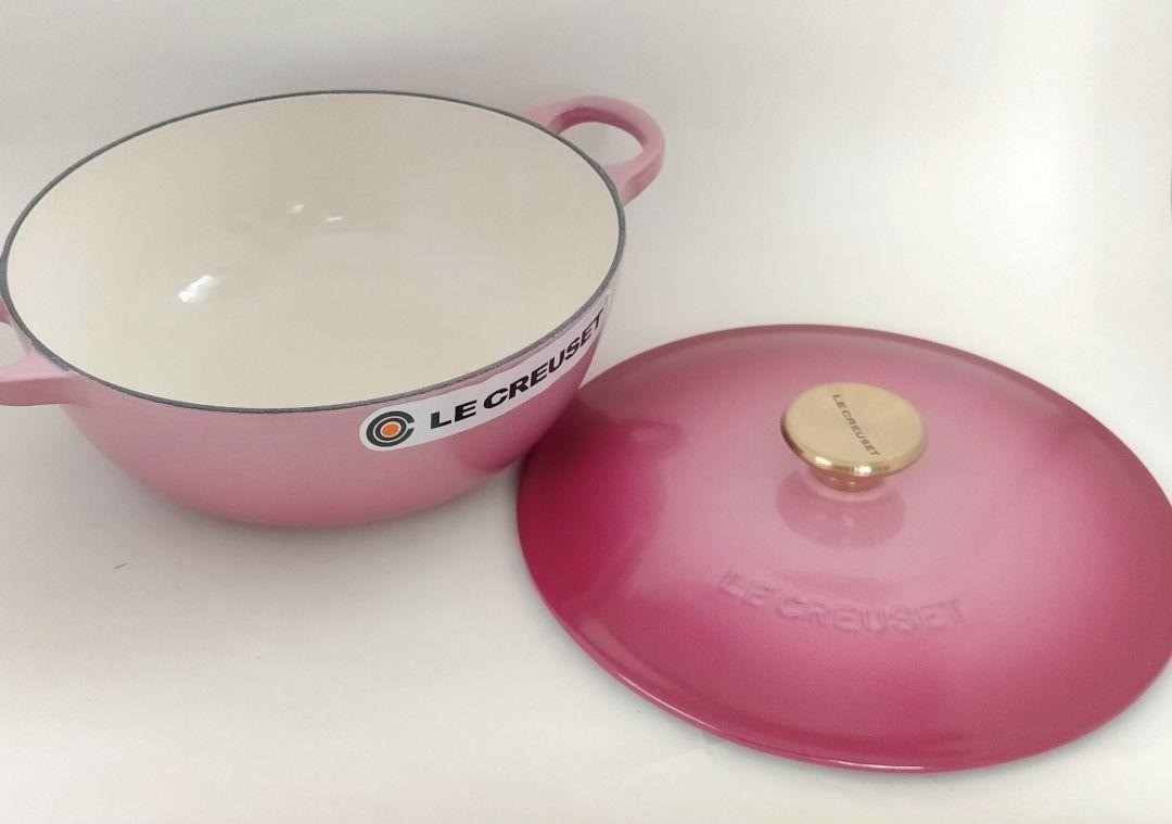 NEW] Le Creuset Marmite 22cm Berry pink limited color copper knob