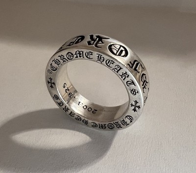US Size 7 UK O ❤️Chrome Hearts Forever Ring 6mm Eternity Full