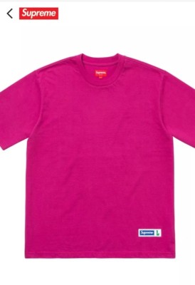 Supreme SS18 Athletic Label S/S Top Magenta Pink Size Large | eBay