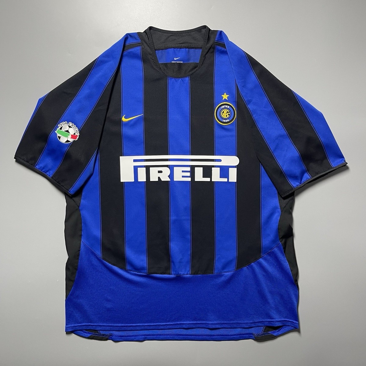 INTER MILAN NIKE 2003/2004 FOOTBALL HOME JERSEY #10 ADRIANO SIZE