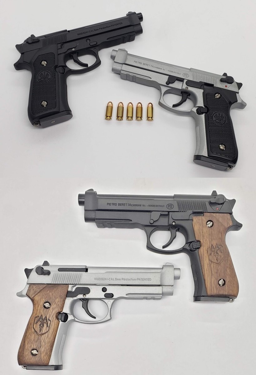 NEW 2025 15cm! ALLOY ARMY Beretta M92 A1 Shell Eject COLLECTOR Toy