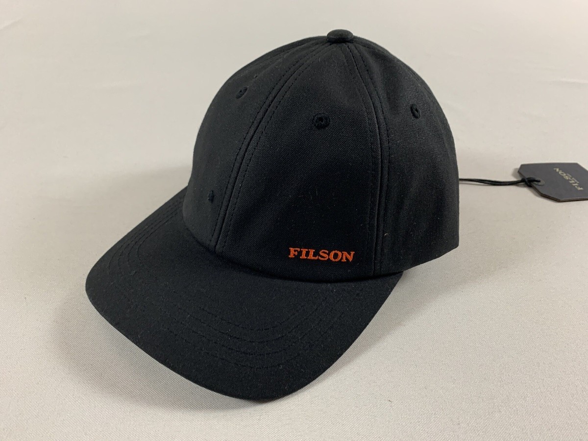 FILSON OIL TIN LOW-PROFILE CAP BLACK OS NWT | eBay