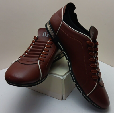 BF Jingpin XiuXian Mens Size 8.5 Classic Style Brown Casual Lace