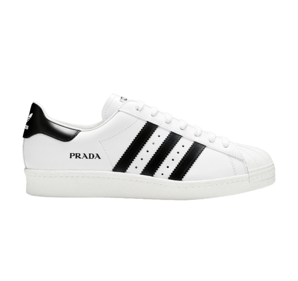 Prada x adidas Superstar Core White Black FW6680 Men's Size 9.5