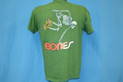 vintage 80s BONES BRIGADE POWELL PERALTA SKATEBOARD SKELETON t