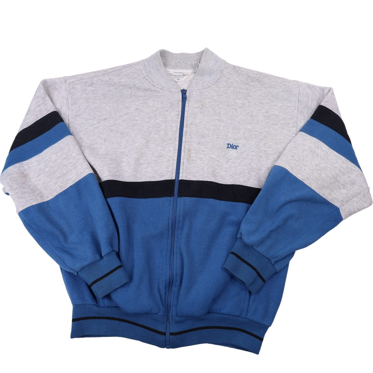Vintage Christian Dior Mens Medium Track Jacket Blue / Gray | eBay