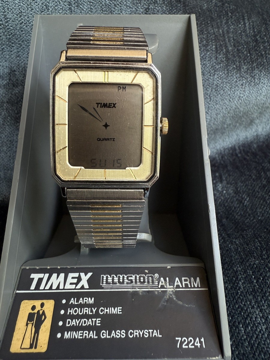 Vintage Timex Illusion Alary Z Cell Quartz LCD Watch | eBay