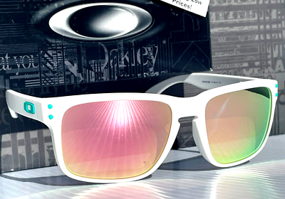 NEW Oakley HOLBROOK Matte White POLARIZED Galaxy Rose Gold