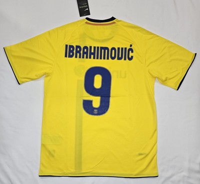 2008/09 Yellow Barcelona Jersey Ibrahimovic | eBay