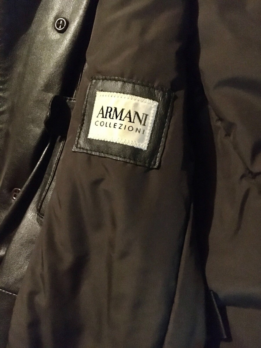 Vintage Armani Collezioni Mens Lambskin Leather Jacket Coat | eBay